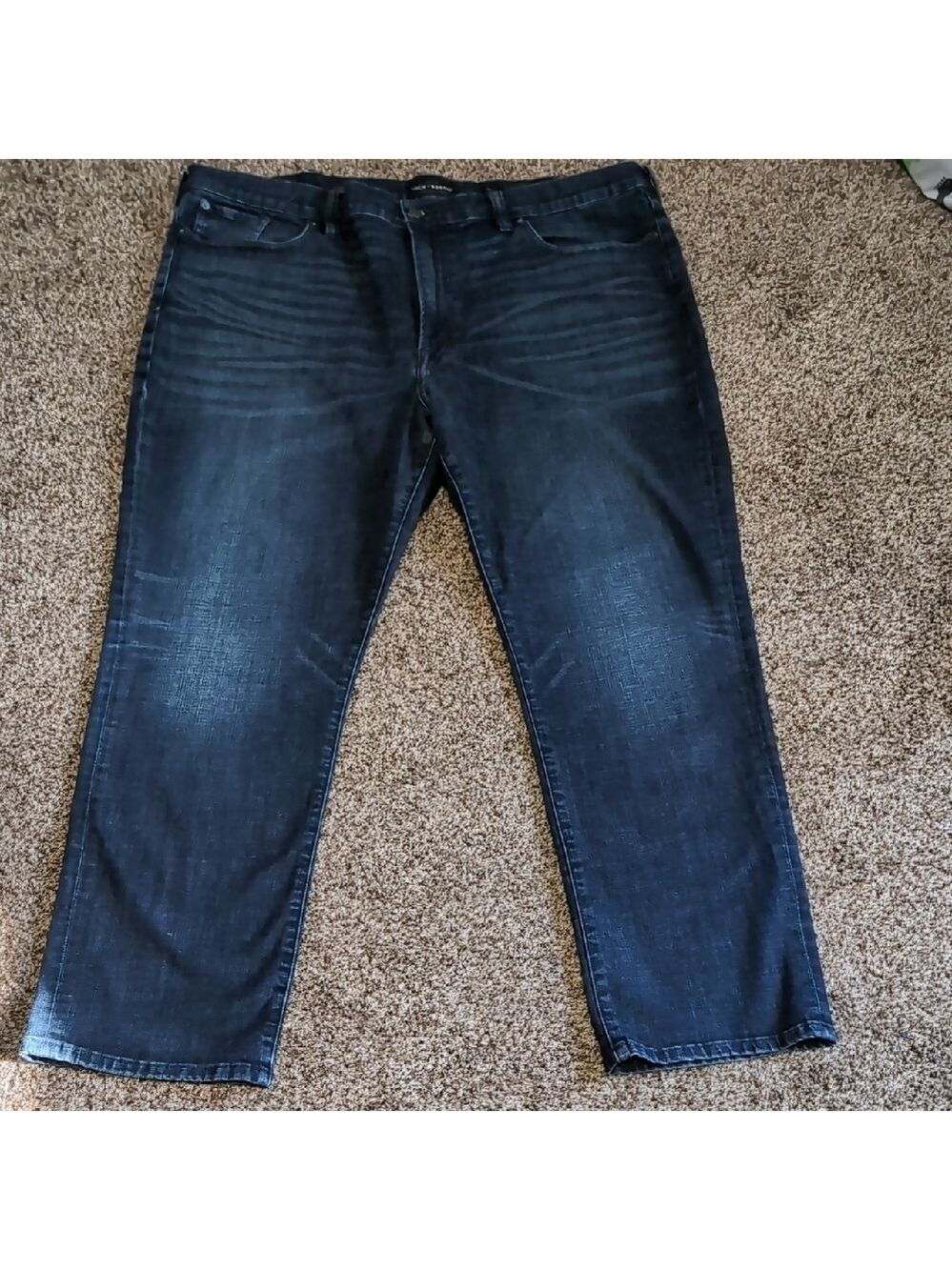 Lucky Brand Athletic Fit Men's Dark Blue Relaxed Jeans Size 46